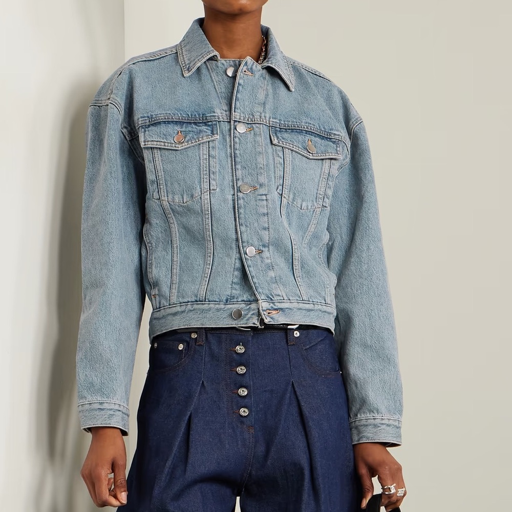 Loulou Studio Dave Denim Jacket light blue Size XS NWT